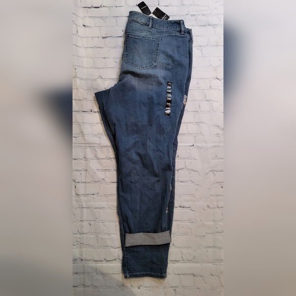 Nwt torrid bahma boyfriend floral embroidered 24 $74.90 - Picture 4 of 5